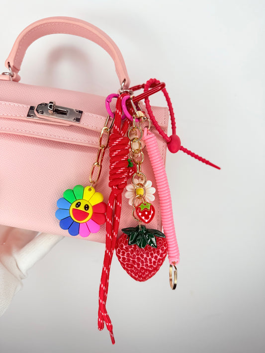 Porte clés fraise
